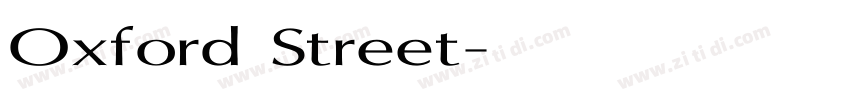 Oxford Street字体转换